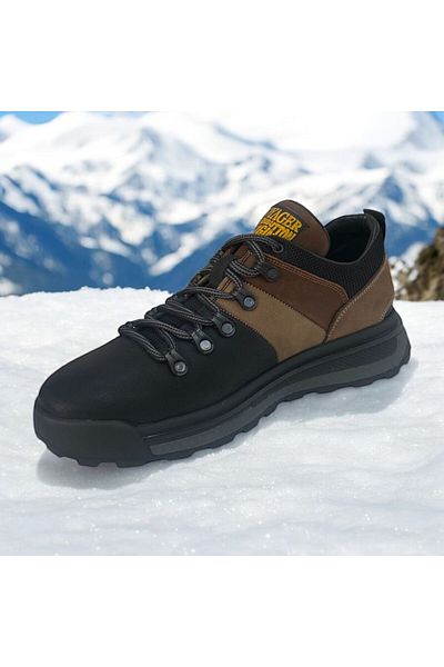 Voyager Men's Genuine Leather - Non-Slip Sole Black Mink Casual Shoes