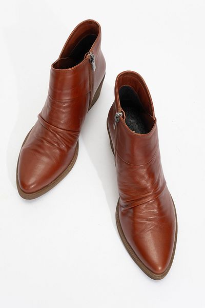 LuviShoes Γυναικείες μπότες με χοντρό τακούνι RULE Dark Tan από γνήσιο δέρμα