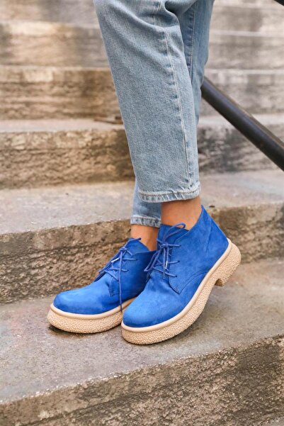 Madamra Μπλε γυναικείο καστόρι με λεπτομέρεια με κορδόνια