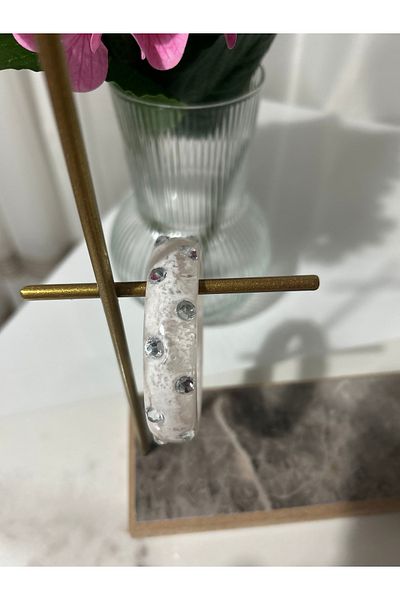 SMCHOME White Bone Bracelet with Stones