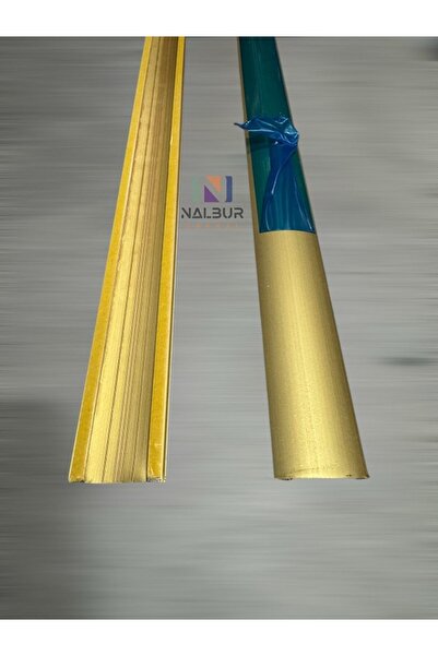 Nalbur Bakkal Alüminyum Gold Sarı Parke Eşik Çıtası 82 cm Genişlik 35mm Parke Eşik Profili