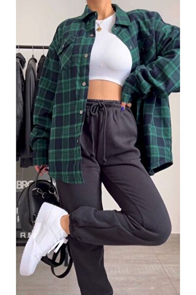 JustBS SUB TRACK JOGGER PENTRU FEMEI CASUAL CU BUMBAC NEGRU