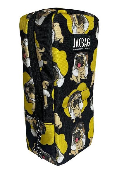 Jacbag Pilot Dog Μαύρο/Κίτρινο Unisex Επιτραπέζιο Μεγάλο Στυλόθήκη/Τσάντα στυλό