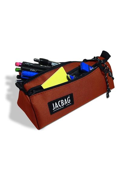 Jacbag Τσάντα μολυβιού για κορίτσια με τρίγωνο πλακάκι δύο διαμερισμάτων Dual Prime