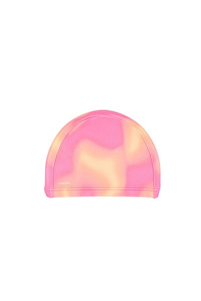 Decathlon Nabaiji Fabric Swimming Cap - Size m - Pink - Striped