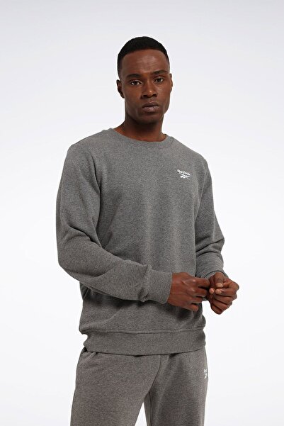 Reebok Rı Ft Left Chest Crew Gri/antrasit Erkek Sweatshirt 101965467