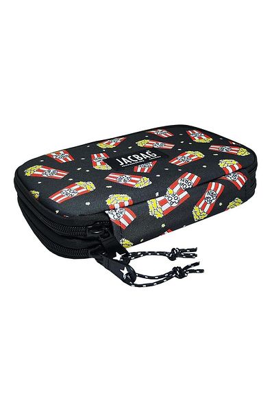 Jacbag Unisex Παιδική θήκη για στυλό - Organizer με διπλά καπάκια και λάστιχο, μοντέλο Popcorn