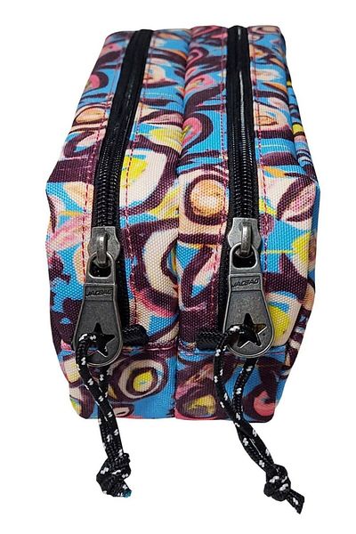 Jacbag Παστέλ Floral Σχολική τσάντα μολυβιού δύο ματιών - Κορίτσι