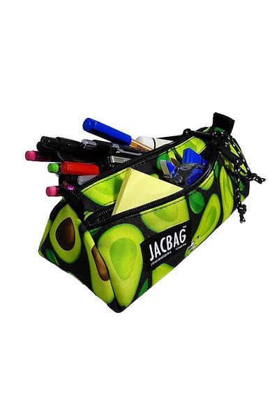 Jacbag Dual Prime Δύο Διαμερίσματα Τρίγωνο Αβοκάντο Πράσινη τσάντα μολυβιού για κορίτσια/γυναικεία