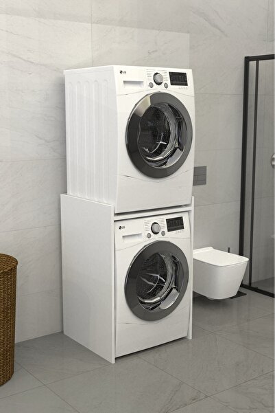 Remaks Solévo Banyo Dolabı Çamaşır Ve Kurutma Makinesi Dolabı Beyaz