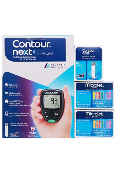 Bayer Ascensia Contour Next Kit ( 1 Meter + 1 Strip + 2 Lancets