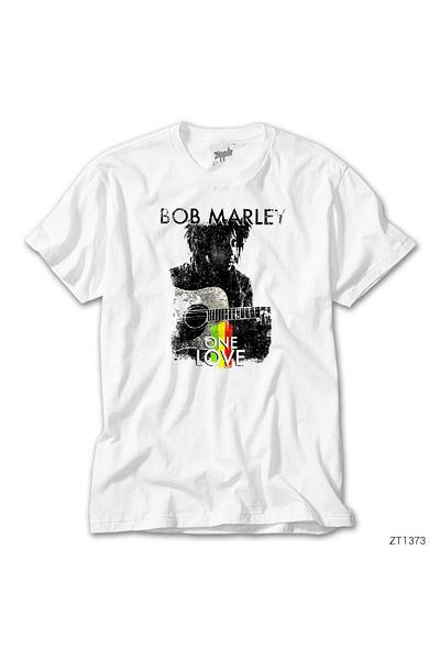 CrowsGate Bob Marley One Love White T-Shirt