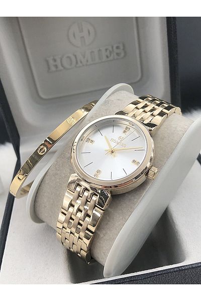 Homies Women's Watch New Season with Steel Bracelet Gift Hmse- 202062209