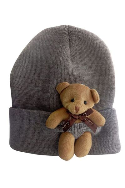 Pumpkin Plush Teddy Bear Beret