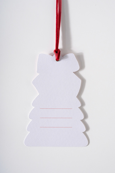 Milim Matbaa Yılbaşı Ağacı Hediye Etiketi 10 Adet