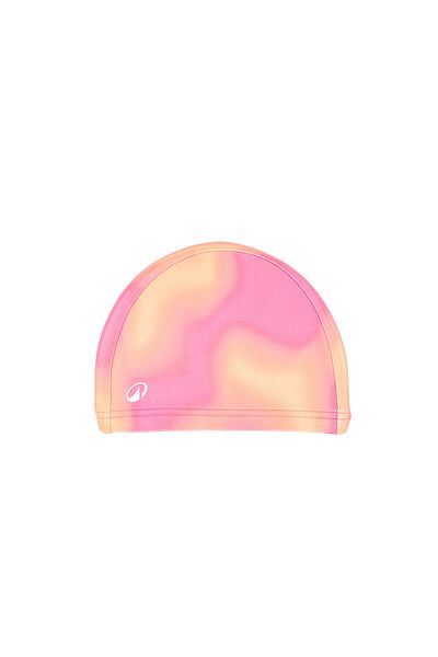 Decathlon Nabaiji Fabric Swimming Cap - Size m - Pink - Striped