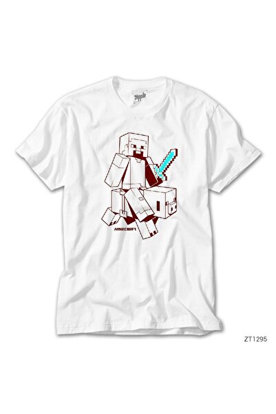 CrowsGate Minecraft Sketcky Steve bela majica