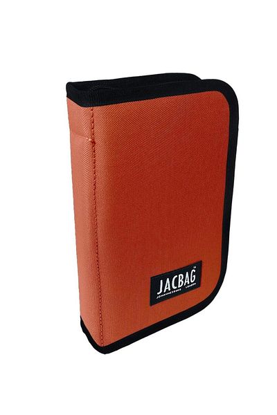 Jacbag Πορτοκαλί πλακάκι με σκληρό κάλυμμα Elastic Organizer Organizer Στυλόθήκη