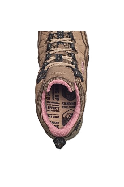 Keen Kadın Targhee IV WP W Brindle/Nostalgia Rose Açık Kahverengi Outdoor Ayakkabı