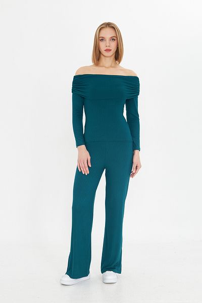 ESPİNA Women's Strapless Long Sleeve Viscose Camisole Blouse