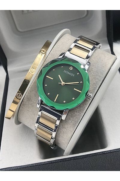 Homies Women's Watch New Season with Steel Bracelet Gift Hmse- 202062234