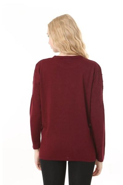 Fresh&Moda Tricotaj subțiri de damă Pulover sezonier casual