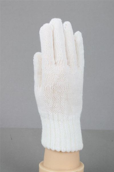 cappello White Knitwear Gloves for Ages 6-10 - Winter, Solid Color, 25Marluxeldvn