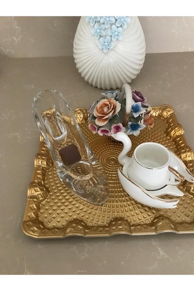 Valen 6-Piece Gold Coffee Serving Tray