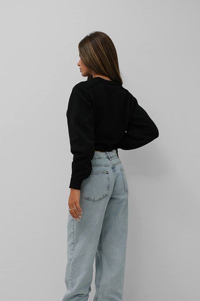WOMAN VISION Tricoturi cu mâneci raglan cu decolteu rotund Pulover negru 24W16025