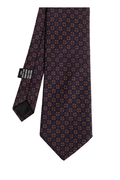 CROATE Navy Blue Soft Cotton Fabric Tie