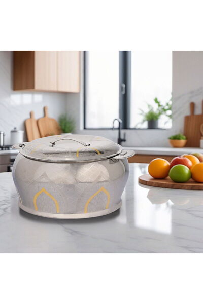 Alsaif Gallery SteelAl Saif Gallery Bushra food container, 7.5 liters - silver