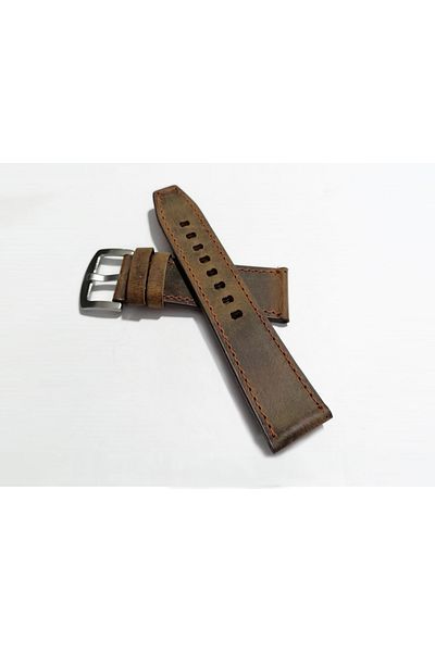 FADO Greyzi 24 mm Brown Color Leather Fossil Watch Band - Suitable for Any Watch (135)