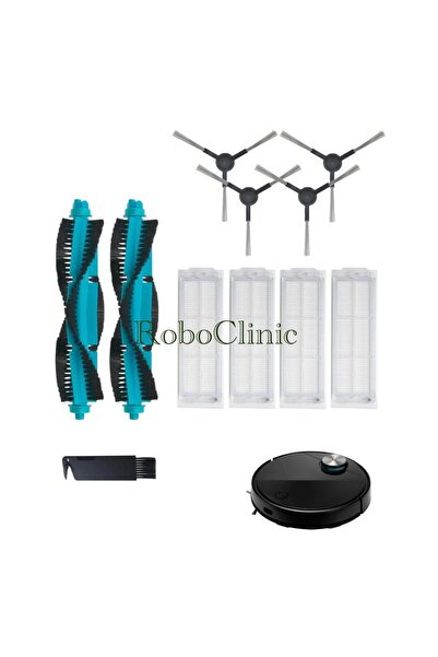 Roboclinic فرشاة متوافقة مع المكنسة الكهربائية الروبوتية Viomi V3، مجموعة مرش...