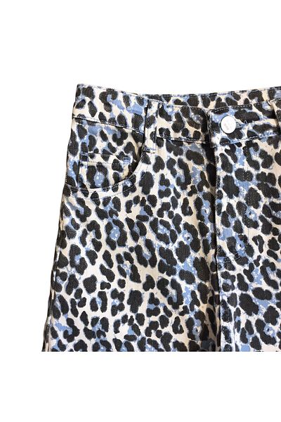 Little Star Girl's Leopard Print Jeans