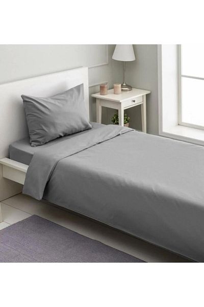 GERCELLA Premium Blue 100% Algodon 100X200+30 Elastic Crossbody Bed Sheet