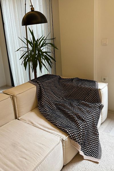 SHERIN Navy Blue TV Blanket
