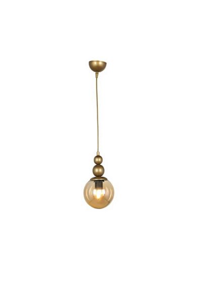 Semboldekor Antique Camber Single Chandelier (Honey Glass)