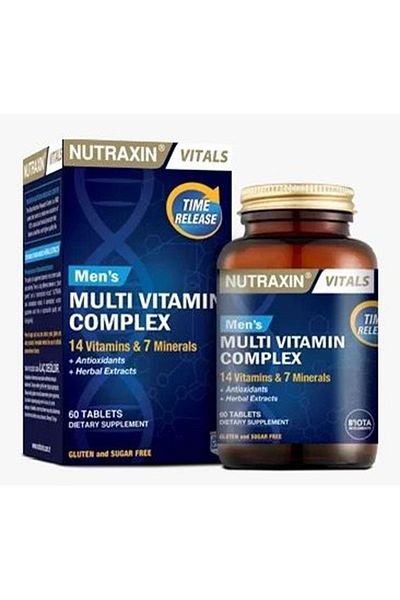 Nutraxin Men's Complex Supplement with Multi Vitamins and Minerals 60 Tablets