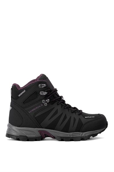lumberjack 101783145 Andor Wmn Hi 4W 4PR - Γυναικείες μαύρες μπότες εξωτερικού χώρου