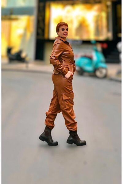 wisteriA Çıtçıtlı deri tulum