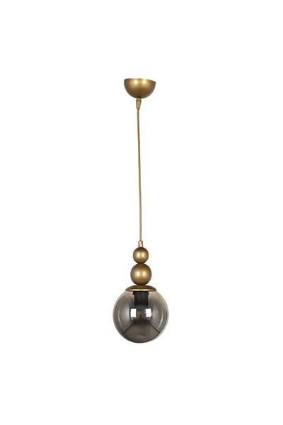 Semboldekor Antique Camber Single Chandelier (Smoked Glass)
