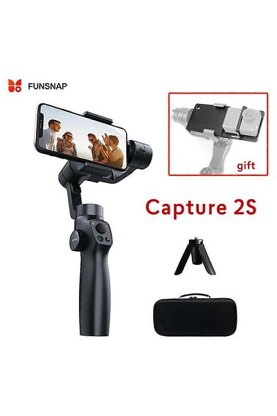 AteşTech Anti-Vibration Stabilizer Selfie Stick with Android and Ios Compatible Bag