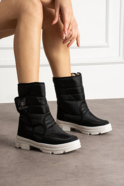 HKM shoes New Season Comfortable Fiber Inside Thermo Sole Wedge Heel Women's Lightweight Daily Snow Boots