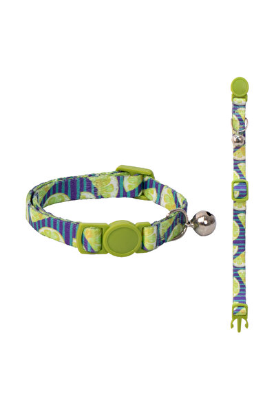 Eastland طوق بلاستيكي للقطط بنمط الليمون 22-30 سم