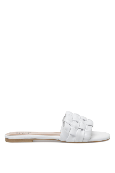İnci Pearl Somino.Z 2Fx White Women's Flat Slippers