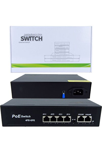 IRONSTAR 4+2 منفذ 10/100 POE SWITCH