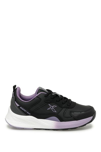 Kinetix FLIGHT J PU 3PR Black Girls' Sports Shoes