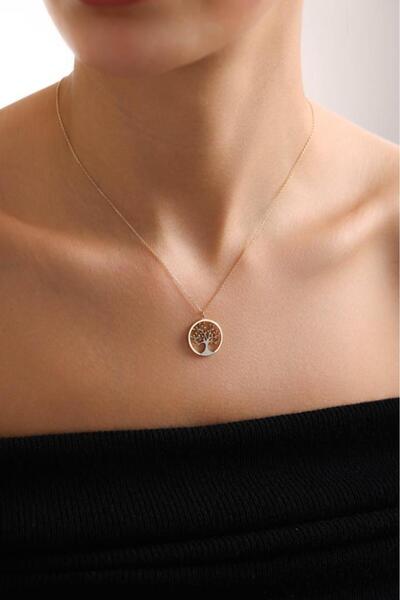 Tufanlar Kuyumculuk 14 Ayar Altın Yaşam Ağaç Tasarım Kolye