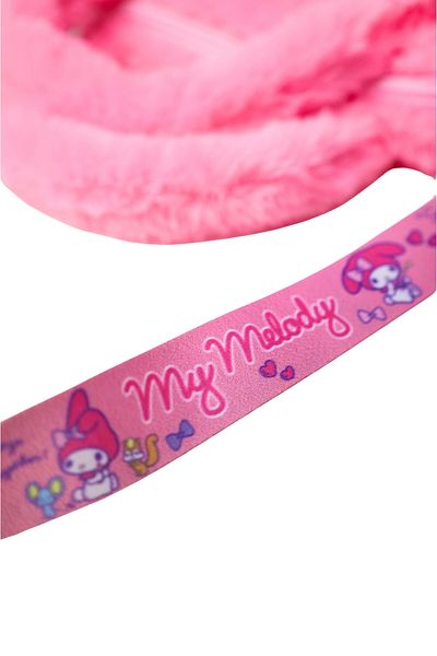 WİGGLE Wiggle Melody Soft Plush Furry Single Compartment Zippered Small Shoulder Strap Children's Handbag