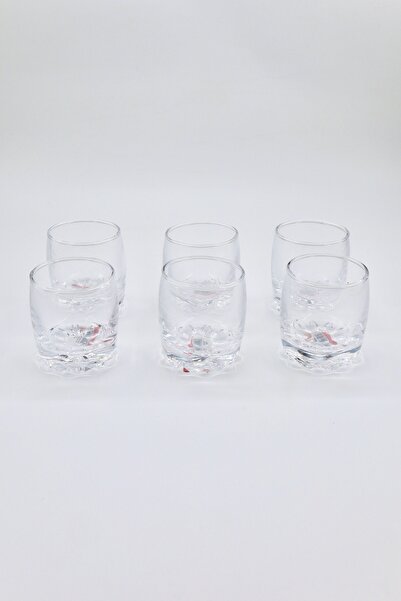 YENİCİ Cam Kahve Yanı Su Bardağı 6 Adet  (55ml)